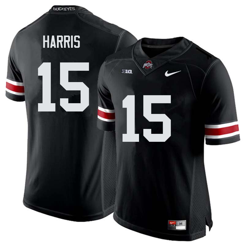 Men #15 Jaylen Harris Ohio State Buckeyes College Football Jerseys Sale-Black